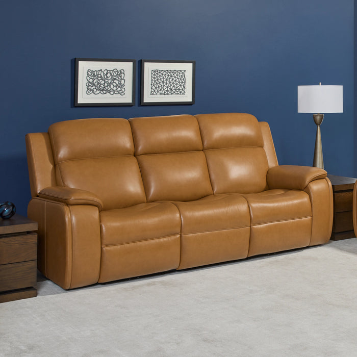 Ziggy Power Reclining Sofa with Power Headrest, Lumbar, Heat & Massage