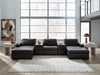 Modmax II Double Chaise Sectional with Audio Consoles - House Of Furniture/Allan's Gallery