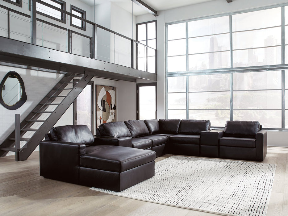 Modmax II Sectional with Chaise and Storage Consoles - House Of Furniture/Allan's Gallery