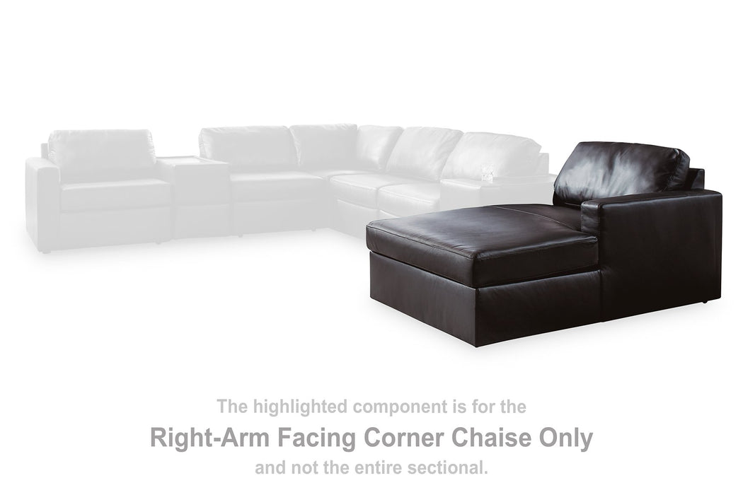 Modmax II Sectional with Chaise and Audio Consoles - House Of Furniture/Allan's Gallery