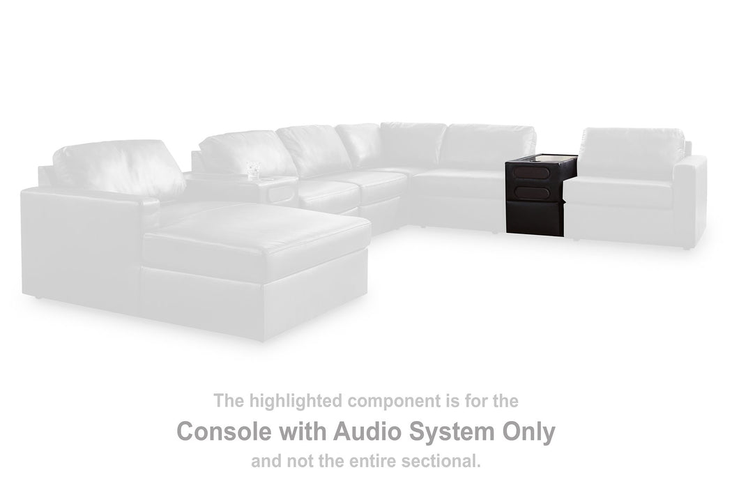 Modmax II Sectional with Chaise and Audio Consoles - House Of Furniture/Allan's Gallery