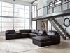 Modmax II Sectional with Chaise and Storage Consoles - House Of Furniture/Allan's Gallery