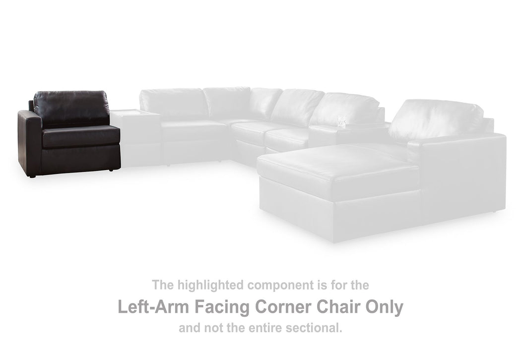 Modmax II Sectional with Chaise and Audio Consoles - House Of Furniture/Allan's Gallery