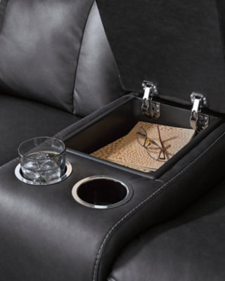 Mackmenville Reclining Loveseat with Console - House Of Furniture/Allan's Gallery