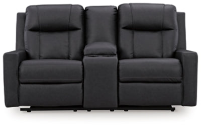 Mackmenville Reclining Loveseat with Console - House Of Furniture/Allan's Gallery