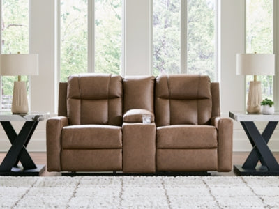 Mackmenville Reclining Loveseat with Console - House Of Furniture/Allan's Gallery