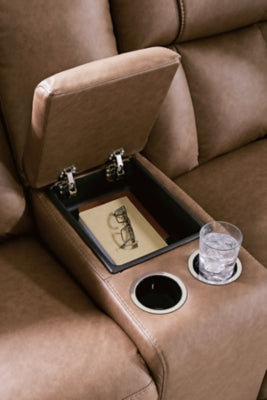 Mackmenville Reclining Loveseat with Console - House Of Furniture/Allan's Gallery