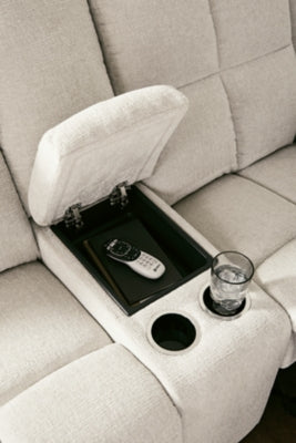 Orlen Reclining Loveseat with Console - House Of Furniture/Allan's Gallery