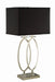 Izuku Rectangular Shade Table Lamp Black and Brushed Nickel image