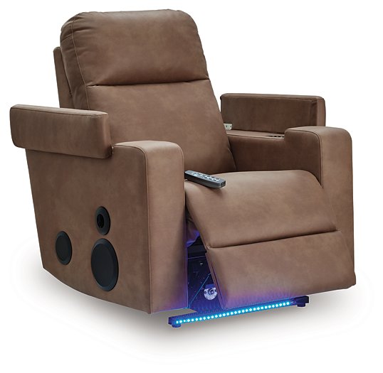 Lorrenton Power Glider Recliner with Audio System - House Of Furniture/Allan's Gallery