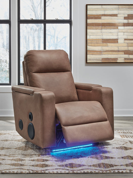 Lorrenton Power Glider Recliner with Audio System - House Of Furniture/Allan's Gallery
