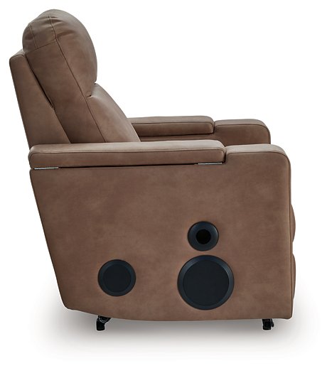 Lorrenton Power Glider Recliner with Audio System - House Of Furniture/Allan's Gallery