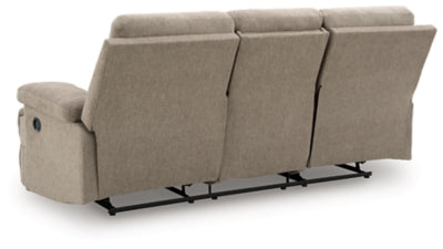 Side-Swipe Reclining Sofa with Drop Down Table - House Of Furniture/Allan's Gallery