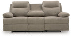 Side-Swipe Reclining Sofa with Drop Down Table - House Of Furniture/Allan's Gallery