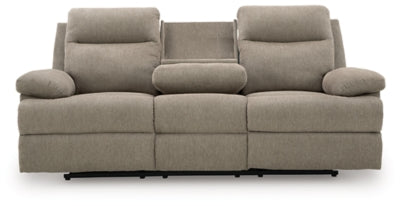 Side-Swipe Reclining Sofa with Drop Down Table - House Of Furniture/Allan's Gallery