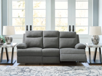 Side-Swipe Reclining Sofa with Drop Down Table - House Of Furniture/Allan's Gallery