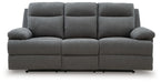 Side-Swipe Reclining Sofa with Drop Down Table - House Of Furniture/Allan's Gallery