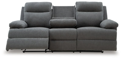 Side-Swipe Reclining Sofa with Drop Down Table - House Of Furniture/Allan's Gallery
