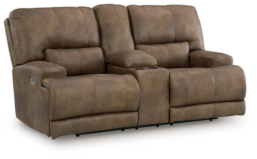 Beckley Place Power Reclining Loveseat with Console - House Of Furniture/Allan's Gallery