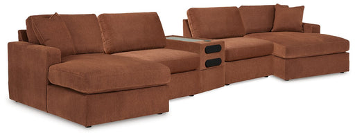 Modmax 5 Piece Sectional with Audio Console - House Of Furniture/Allan's Gallery