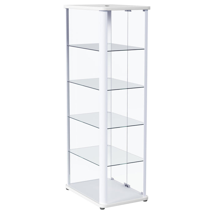 Aero Curio Cabinet with LED Lighting