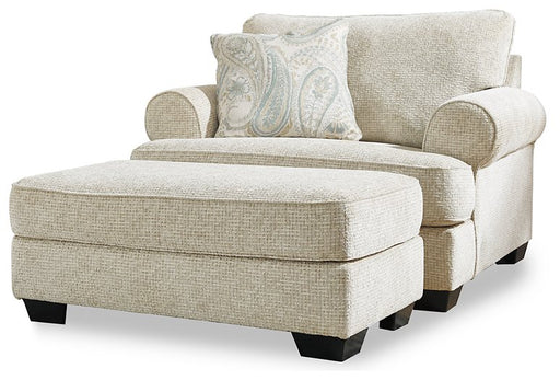 Monaghan Oversized Chair and Ottoman - House Of Furniture/Allan's Gallery