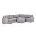 Flex 6-Seat Sectional with Standard Arm and Storage Ottoman - 5000003543