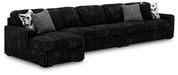 Midnight-Madness Sectional with Chaise - House Of Furniture/Allan's Gallery