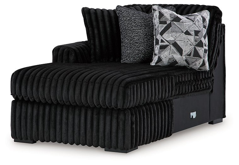 Midnight-Madness Sectional with Chaise - House Of Furniture/Allan's Gallery
