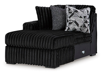 Midnight-Madness Sectional with Chaise - House Of Furniture/Allan's Gallery