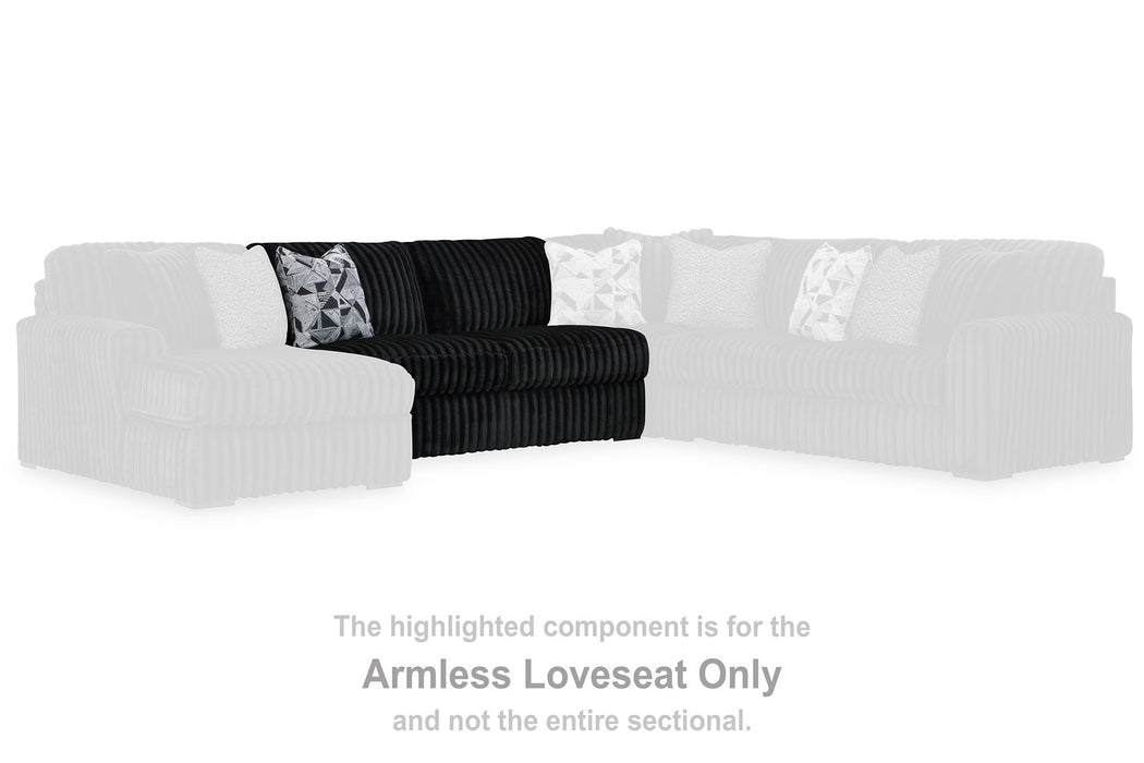 Midnight-Madness Sectional with Chaise - House Of Furniture/Allan's Gallery