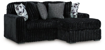Midnight-Madness Sectional with Chaise - House Of Furniture/Allan's Gallery