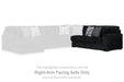 Midnight-Madness Sectional with Chaise - House Of Furniture/Allan's Gallery
