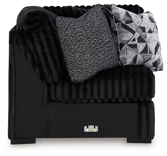 Midnight-Madness Sectional with Chaise - House Of Furniture/Allan's Gallery