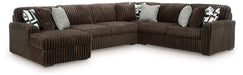 Midnight-Madness Sectional with Chaise - House Of Furniture/Allan's Gallery