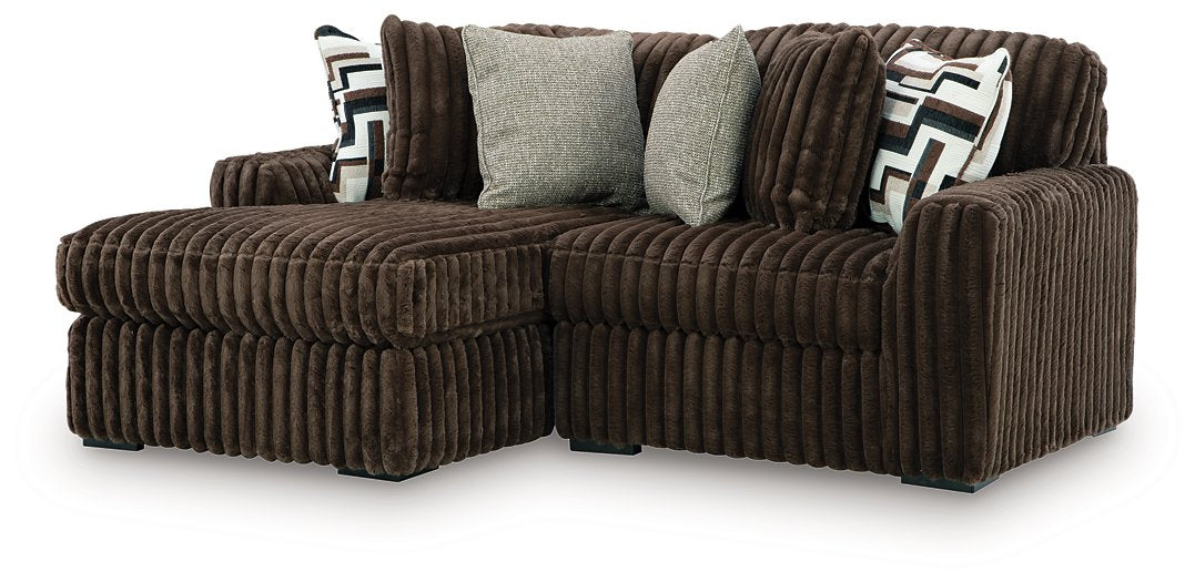 Midnight-Madness Sectional with Chaise - House Of Furniture/Allan's Gallery
