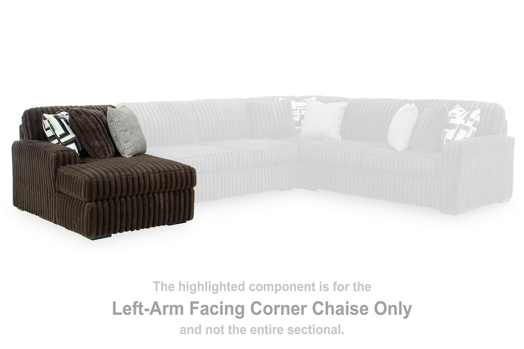 Midnight-Madness Sectional with Chaise - House Of Furniture/Allan's Gallery