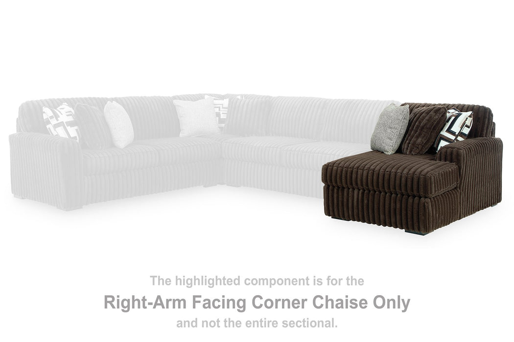 Midnight-Madness Sectional with Chaise - House Of Furniture/Allan's Gallery
