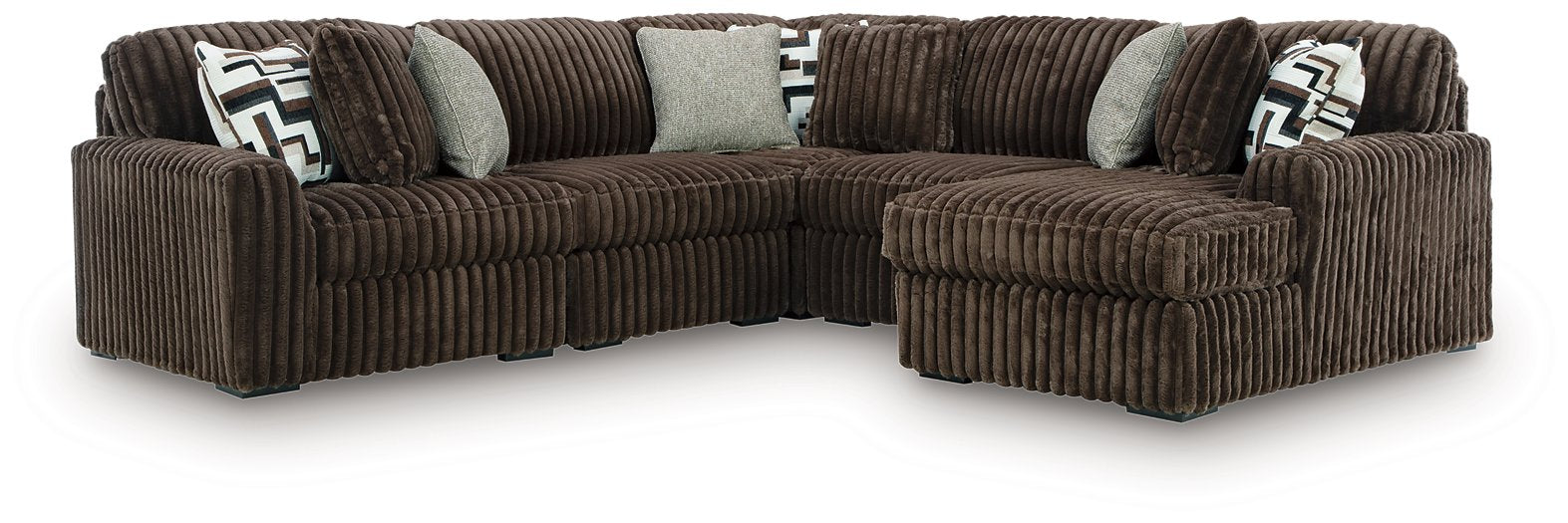 Midnight-Madness Sectional with Chaise - House Of Furniture/Allan's Gallery