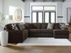 Midnight-Madness Sectional with Chaise - House Of Furniture/Allan's Gallery