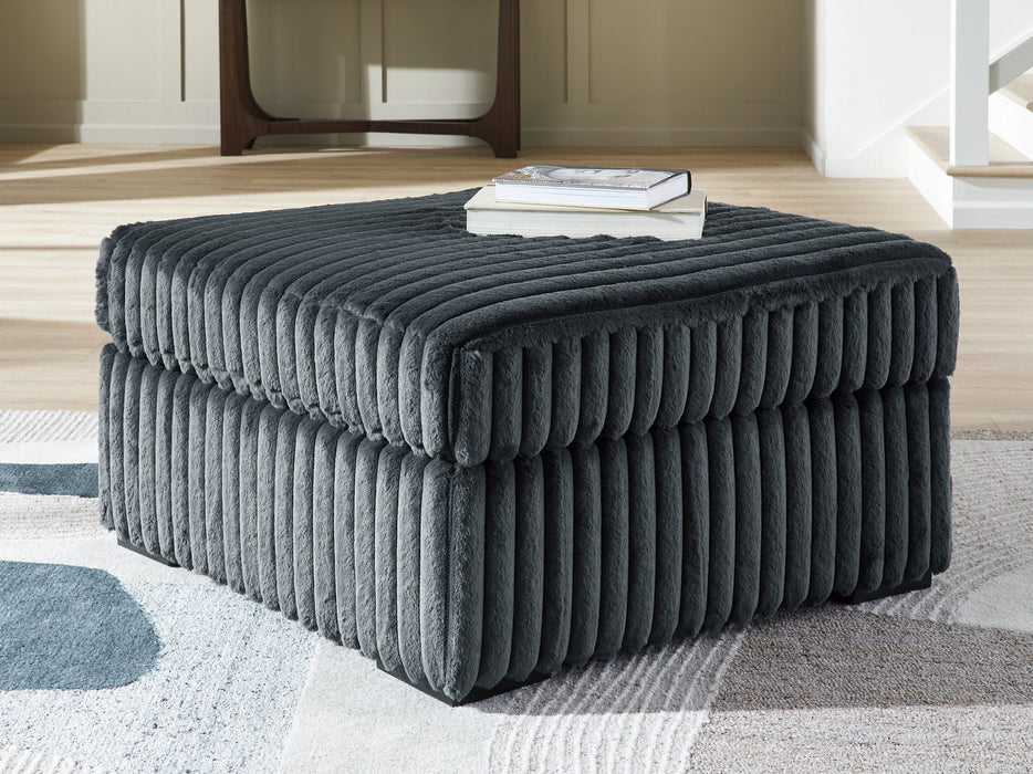 Midnight-Madness Oversized Accent Ottoman - House Of Furniture/Allan's Gallery
