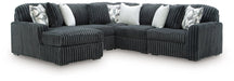 Midnight-Madness Sectional with Chaise - House Of Furniture/Allan's Gallery