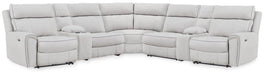 Social Pointe Reclining Sectional with Storage Consoles - House Of Furniture/Allan's Gallery