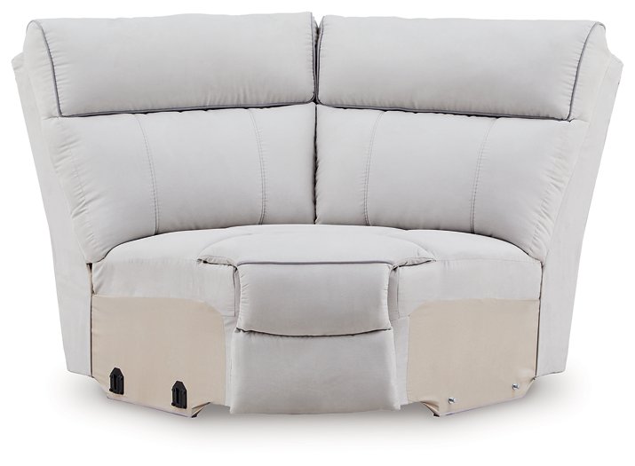 Social Pointe Reclining Sectional with Storage Consoles - House Of Furniture/Allan's Gallery