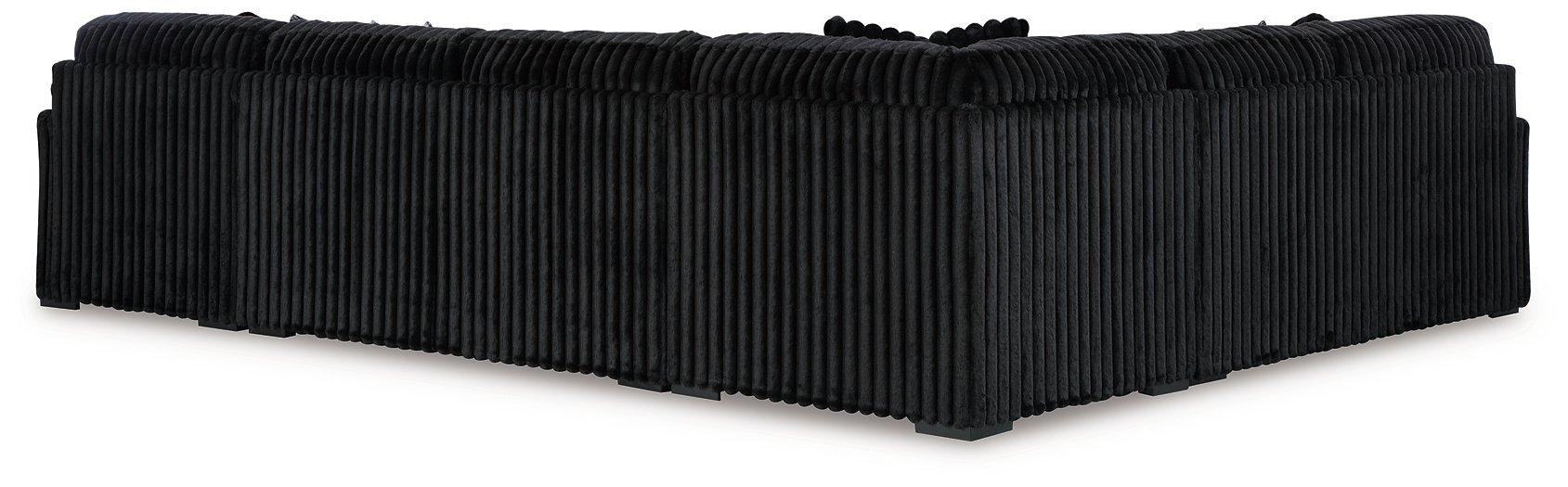 Midnight-Madness Sectional with Chaise - House Of Furniture/Allan's Gallery