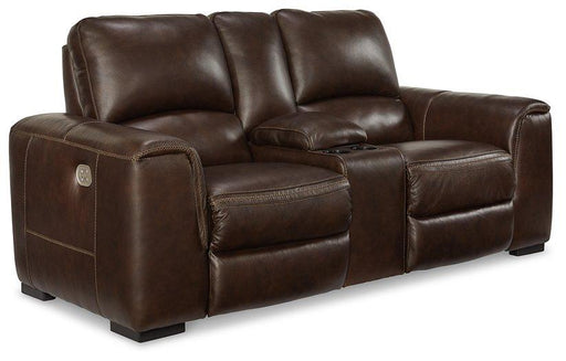 Alessandro Power Reclining Loveseat with Console - House Of Furniture/Allan's Gallery