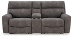 Next-Gen DuraPella Power Reclining Sectional Loveseat with Console - House Of Furniture/Allan's Gallery