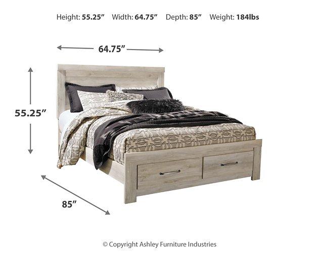 Bellaby Bed with 2 Storage Drawers - House Of Furniture/Allan's Gallery