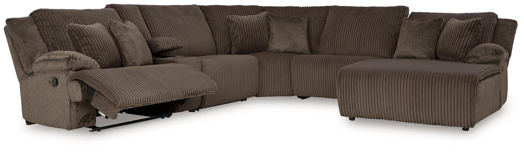 Top Tier Reclining Sectional with Chaise - House Of Furniture/Allan's Gallery