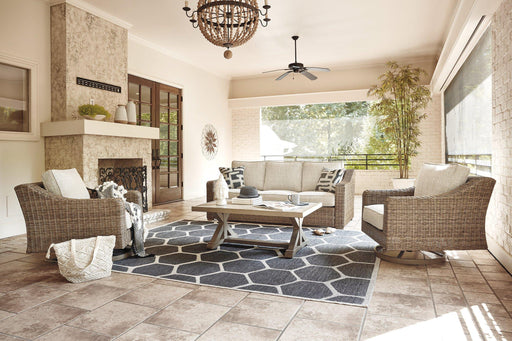 Beachcroft Outdoor Conversation Set - House Of Furniture/Allan's Gallery